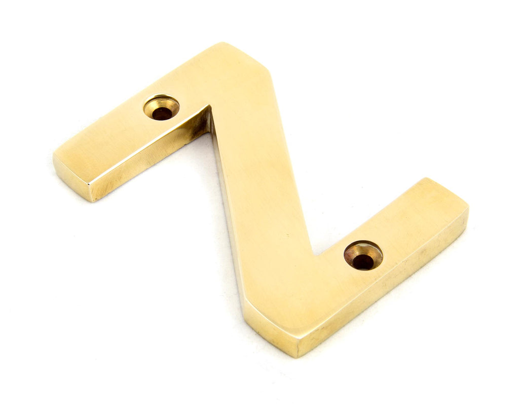 From The Anvil's Polished Brass Polished Brass Letter