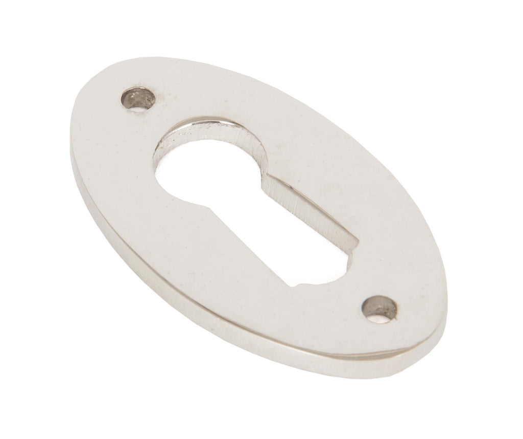 From The Anvil's Polished Nickel Oval Escutcheon