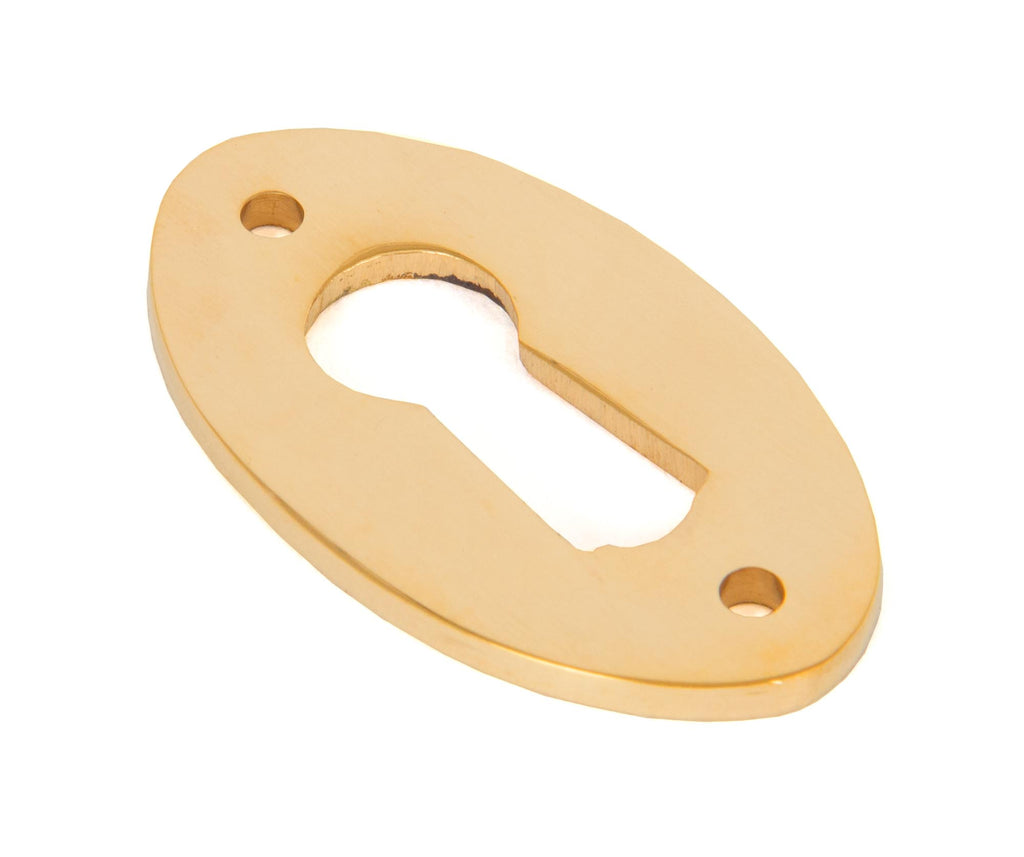 From The Anvil's Polished Brass Oval Escutcheon