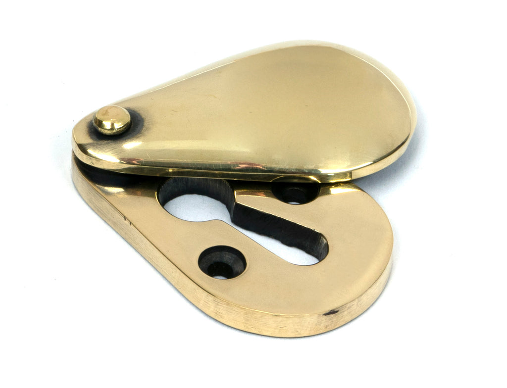 From The Anvil's Aged Brass Plain Escutcheon