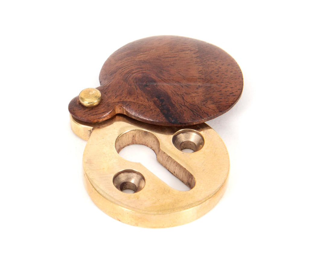 From The Anvil's Rosewood 30mm Round Escutcheon