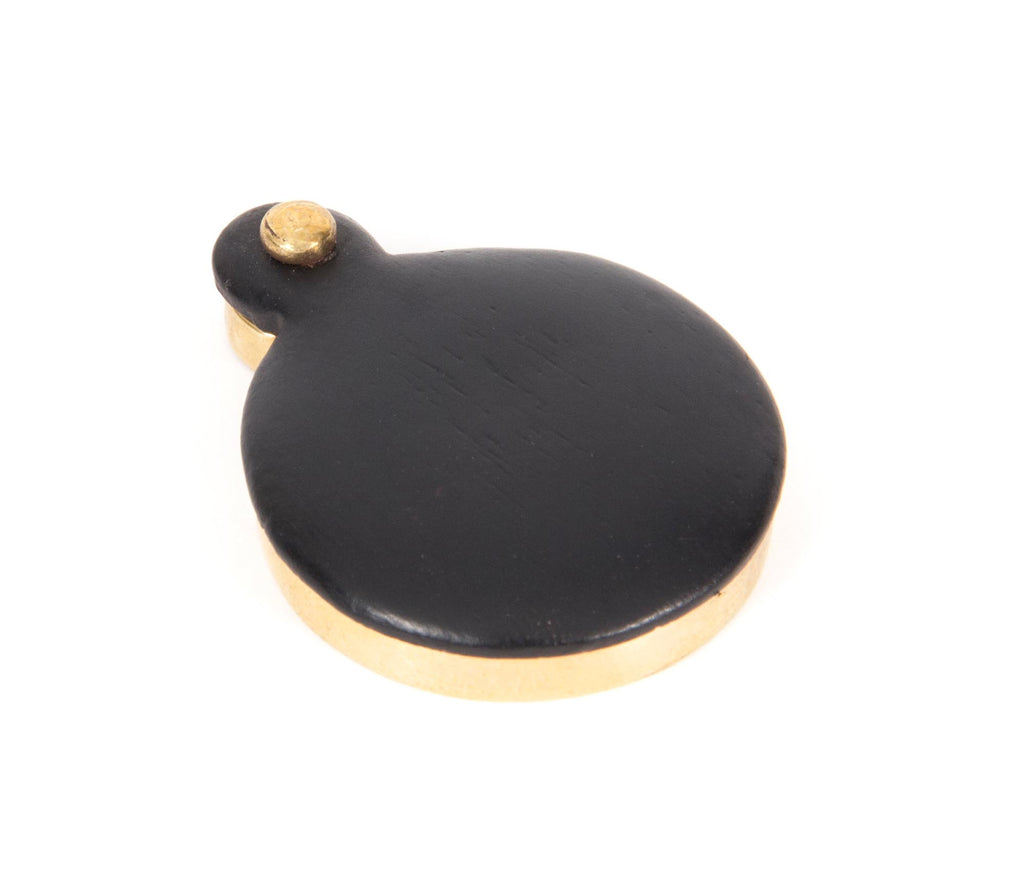 From The Anvil's Ebony 30mm Round Escutcheon