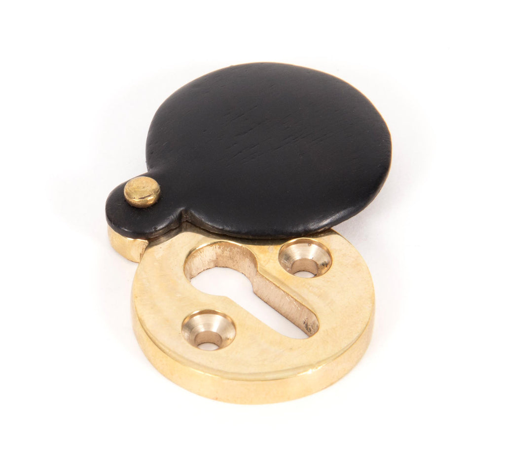 From The Anvil's Ebony 30mm Round Escutcheon