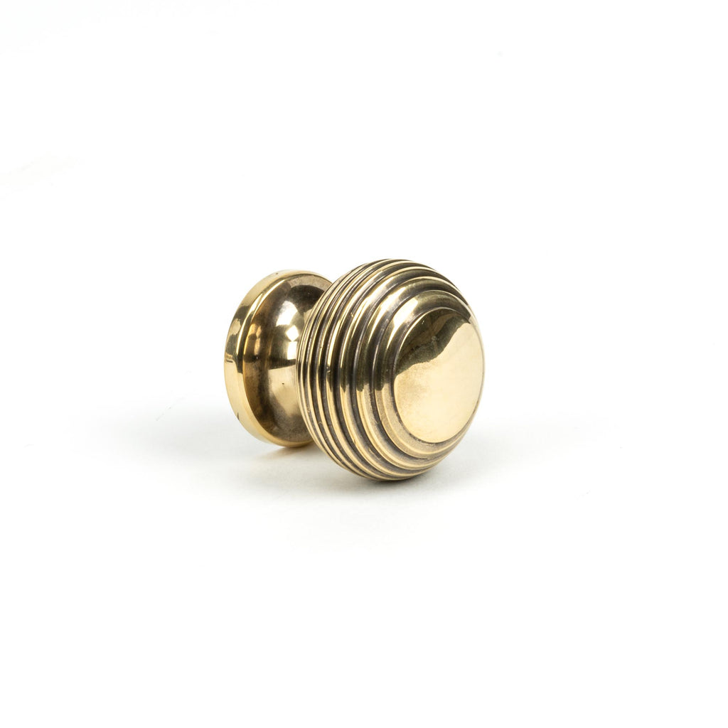 From The Anvil's Aged Brass Beehive Cabinet Knob