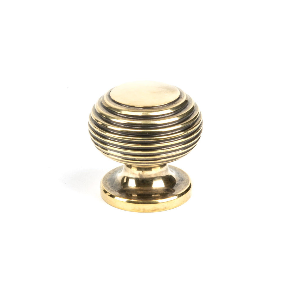 From The Anvil's Aged Brass Beehive Cabinet Knob