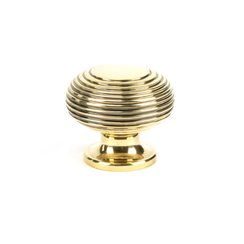 From The Anvil's Aged Brass Beehive Cabinet Knob