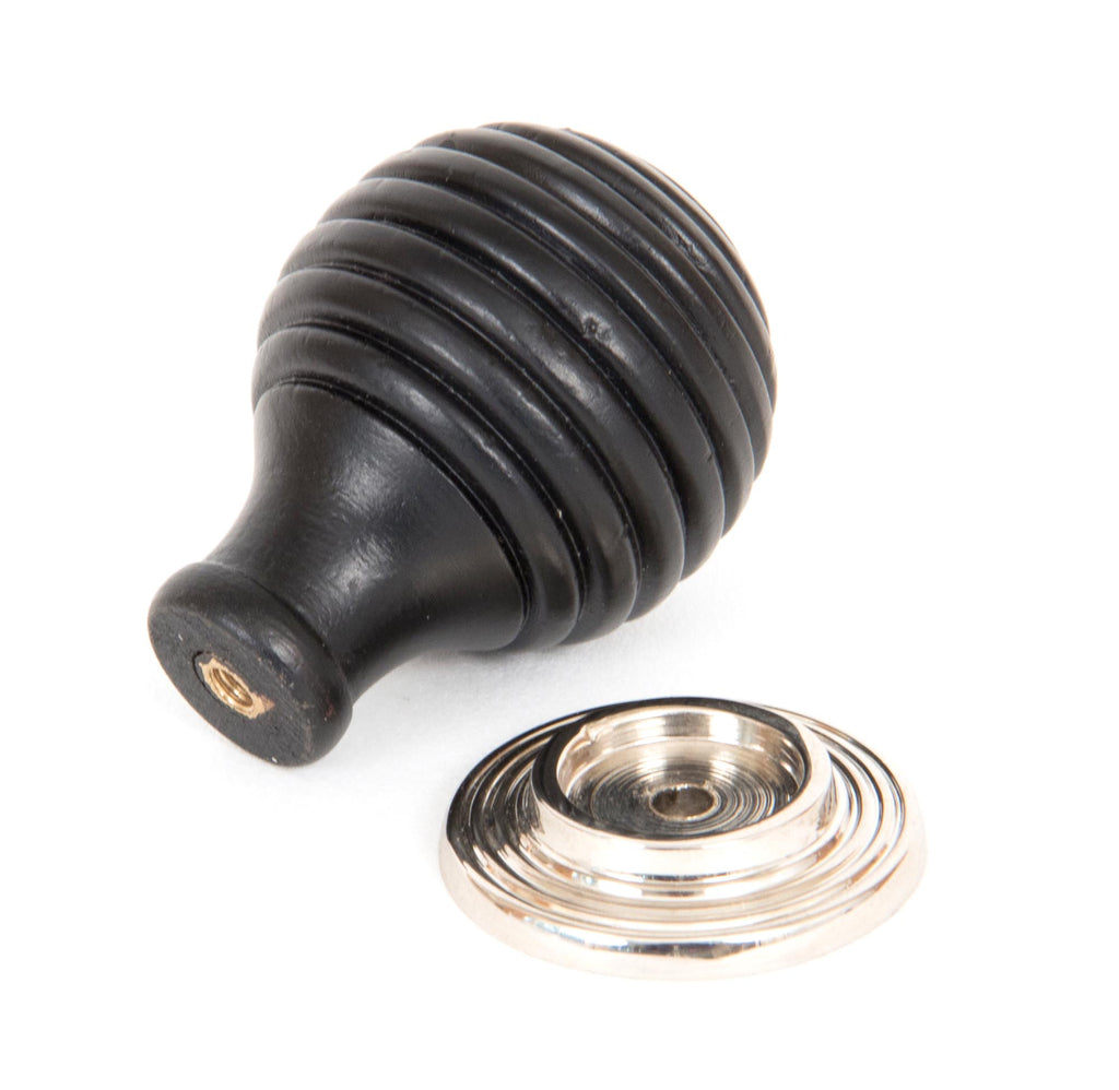 From The Anvil's Ebony Wooden Beehive Cabinet Knob