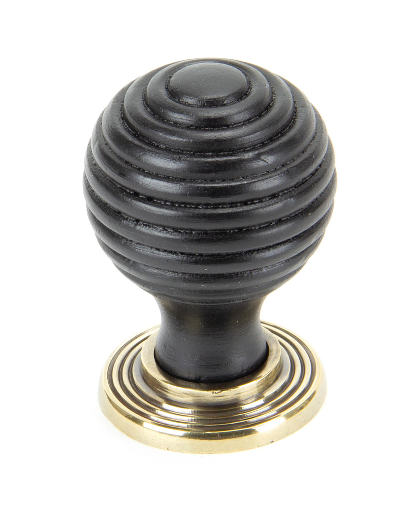 From The Anvil's Ebony Wooden Beehive Cabinet Knob