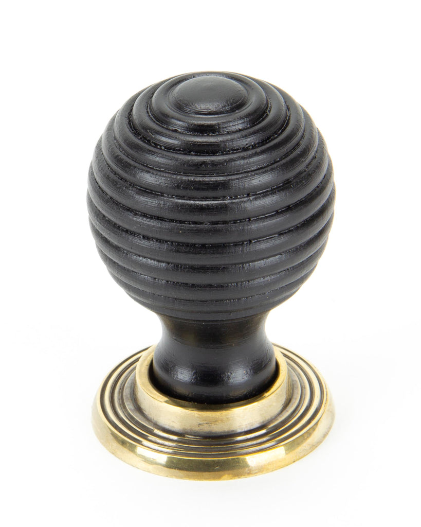 From The Anvil's Ebony Wooden Beehive Cabinet Knob