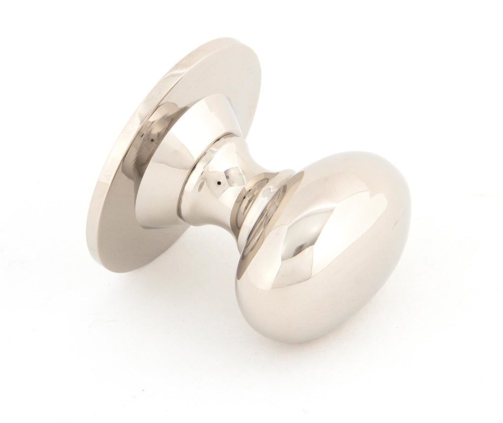 From The Anvil's Polished Nickel Oval Cabinet Knob