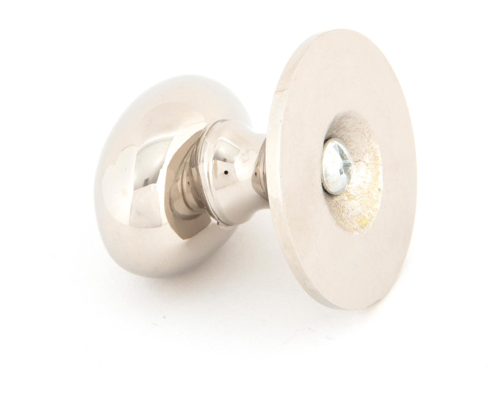 From The Anvil's Polished Nickel Oval Cabinet Knob