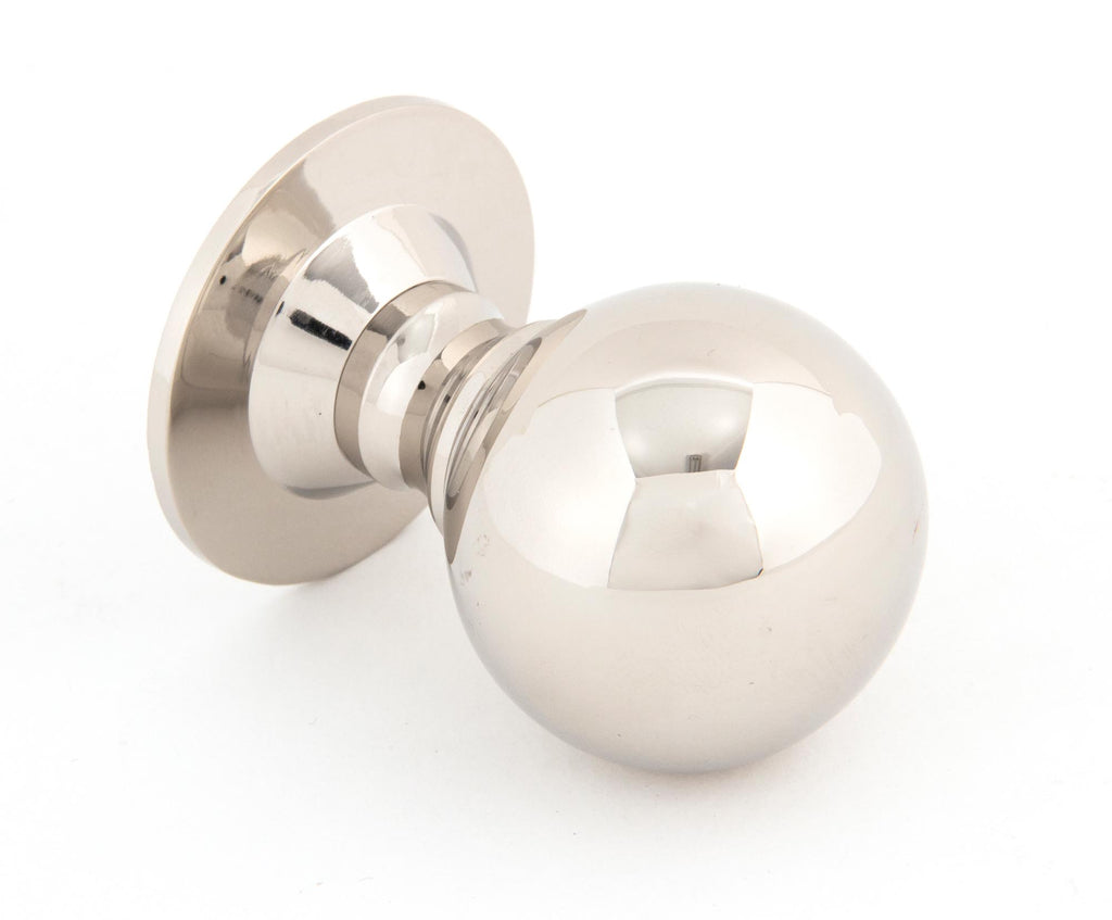 From The Anvil's Polished Nickel Ball Cabinet Knob