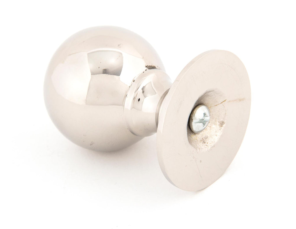 From The Anvil's Polished Nickel Ball Cabinet Knob