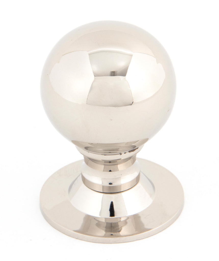 From The Anvil's Polished Nickel Ball Cabinet Knob