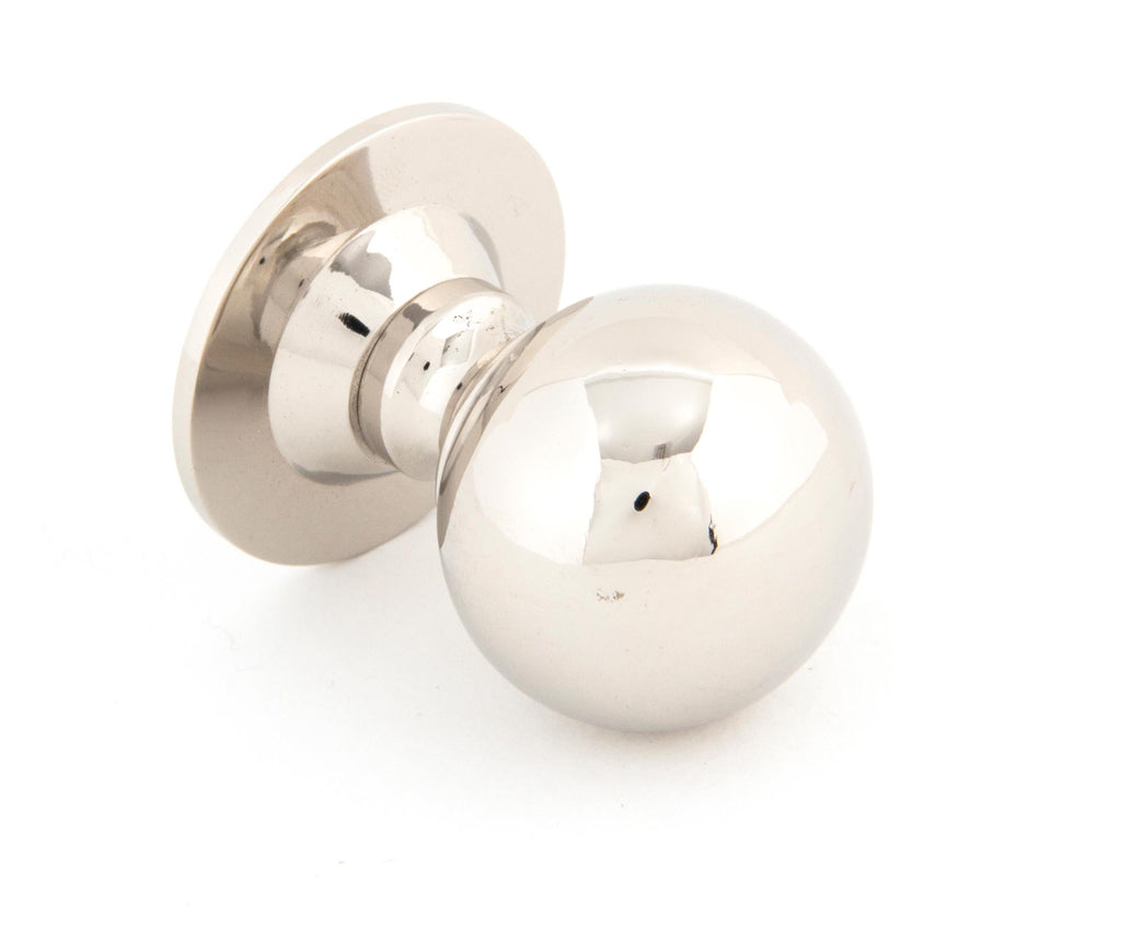 From The Anvil's Polished Nickel Ball Cabinet Knob