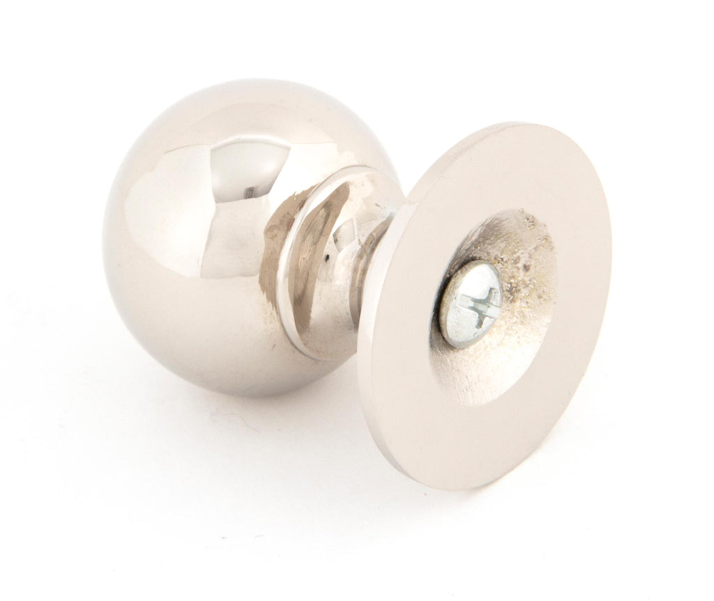 From The Anvil's Polished Nickel Ball Cabinet Knob