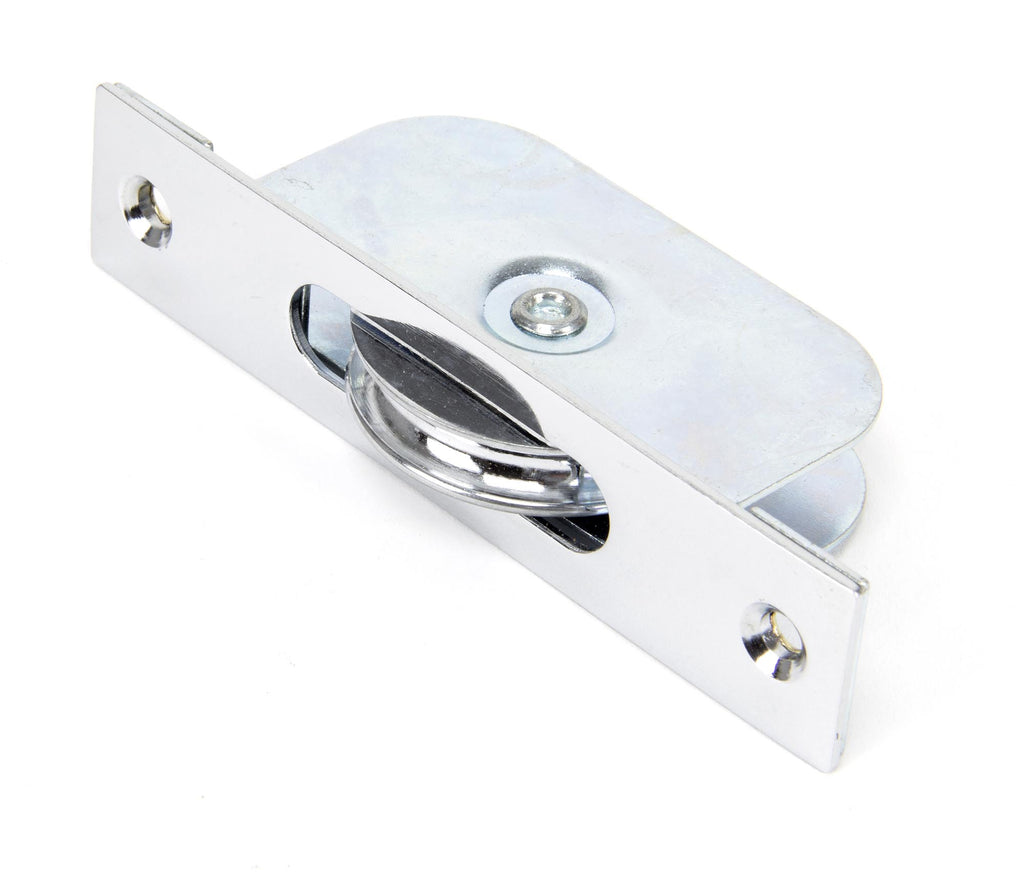 From The Anvil's Polished Chrome Square Ended Sash Pulley 75kg