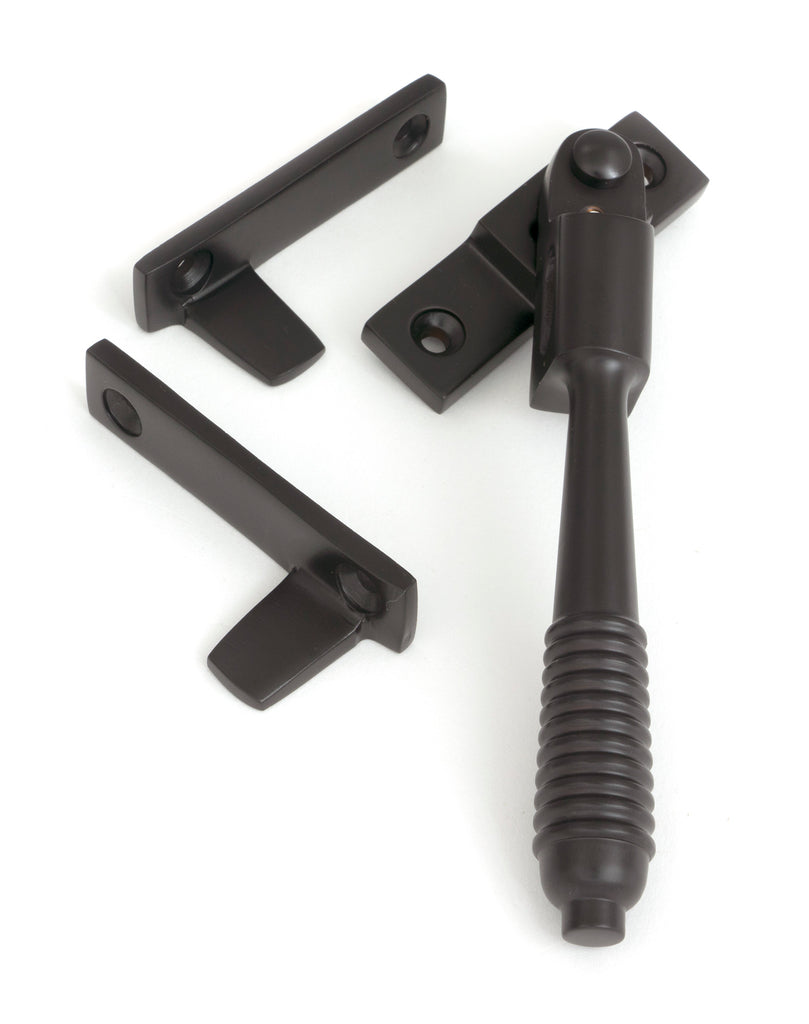 From The Anvil's Aged Bronze Night-Vent Locking Reeded Fastener