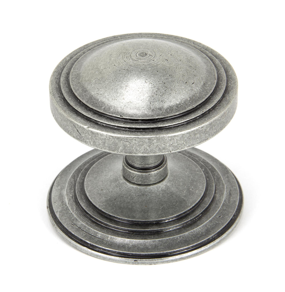 From The Anvil's Pewter Patina Art Deco Centre Door Knob