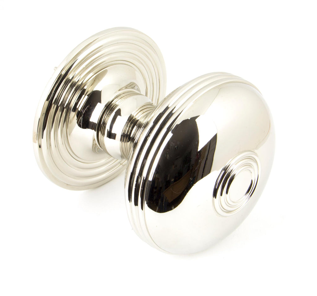 From The Anvil's Polished Nickel Prestbury Centre Door Knob