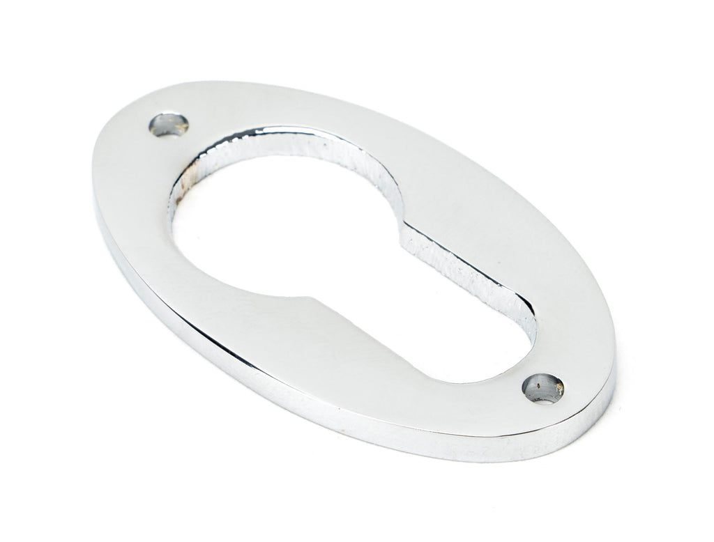 From The Anvil's Polished Chrome Oval Euro Esctucheon