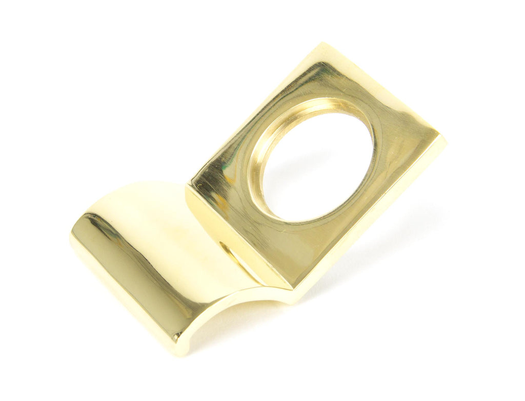 From The Anvil's Polished Brass Rim Cylinder Pull