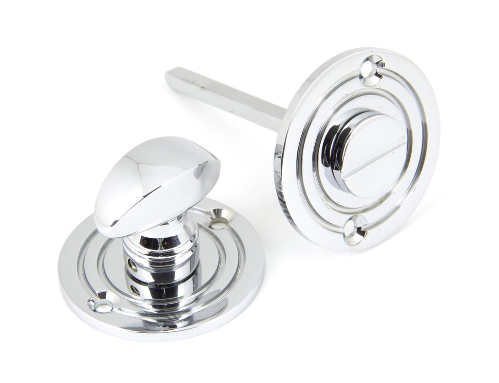 From The Anvil's Polished Chrome Round Thumbturn Set