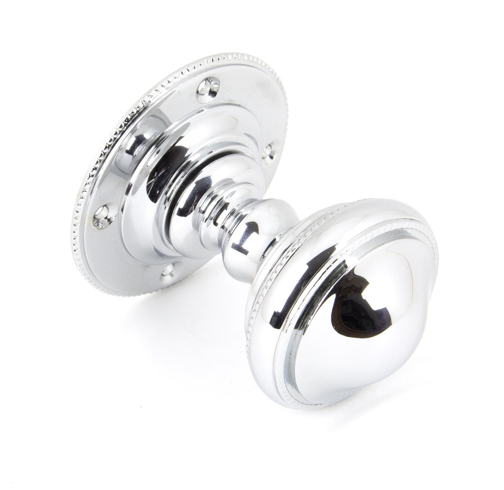 From The Anvil's Polished Chrome Brockworth Mortice Knob Set