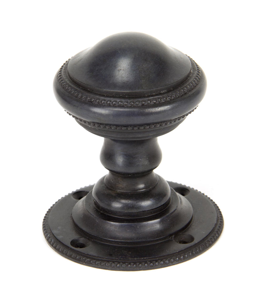 From The Anvil's Aged Bronze Brockworth Mortice Knob Set