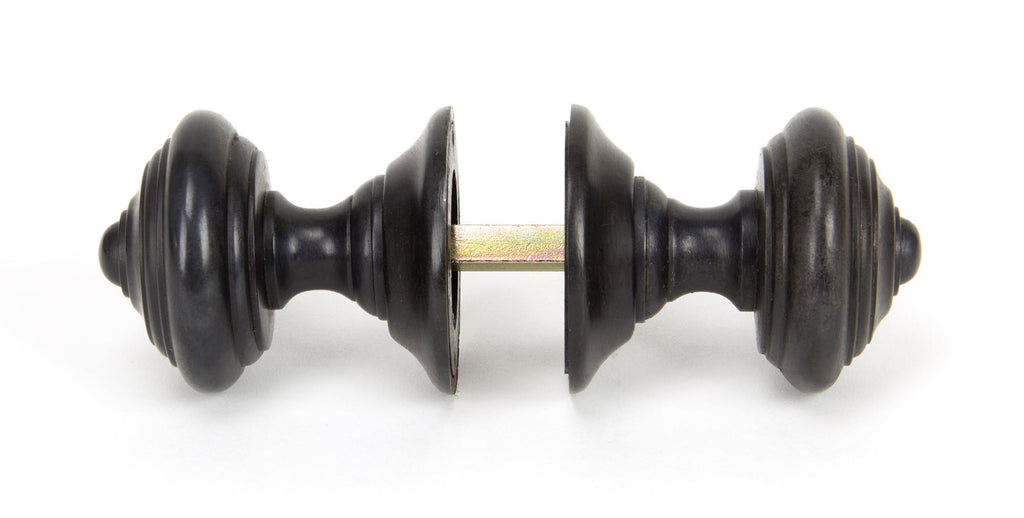 From The Anvil's Aged Bronze Elmore Concealed Mortice Knob Set