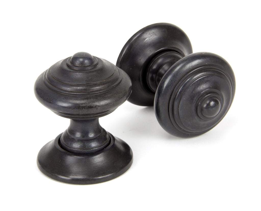 From The Anvil's Aged Bronze Elmore Concealed Mortice Knob Set