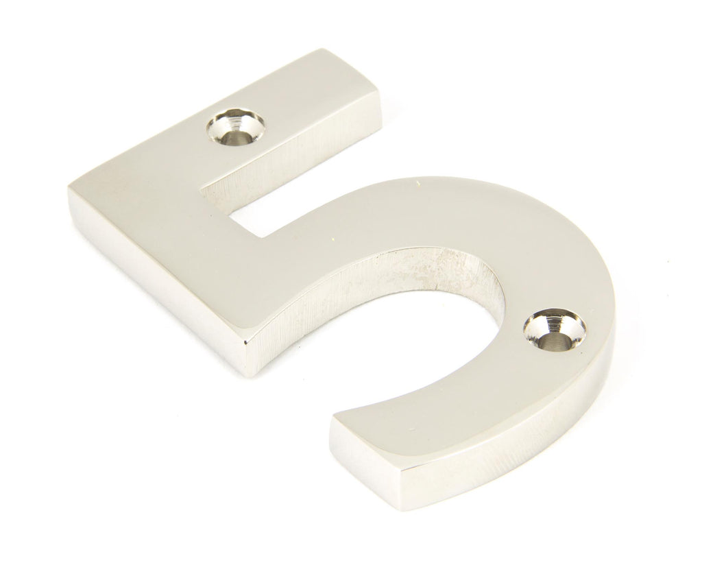 From The Anvil's Polished Nickel Polished Nickel Numeral