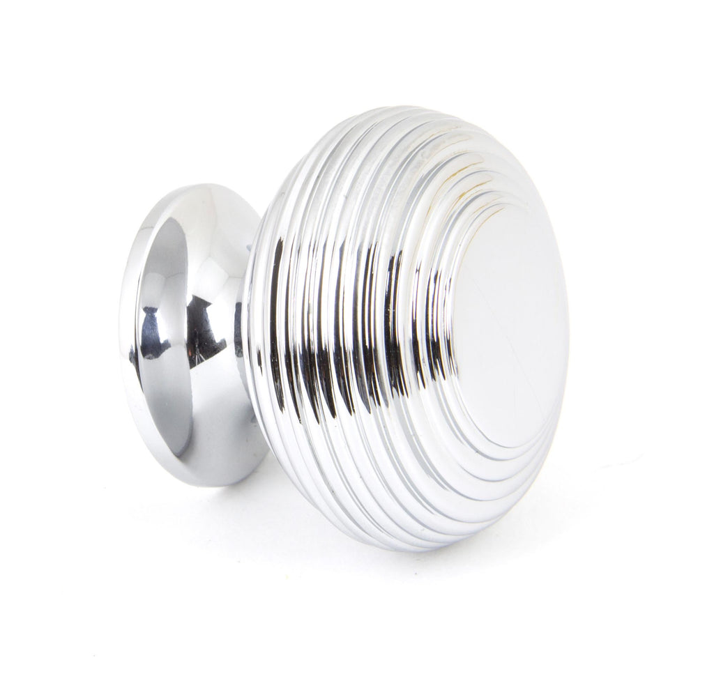 From The Anvil's Polished Chrome Beehive Cabinet Knob