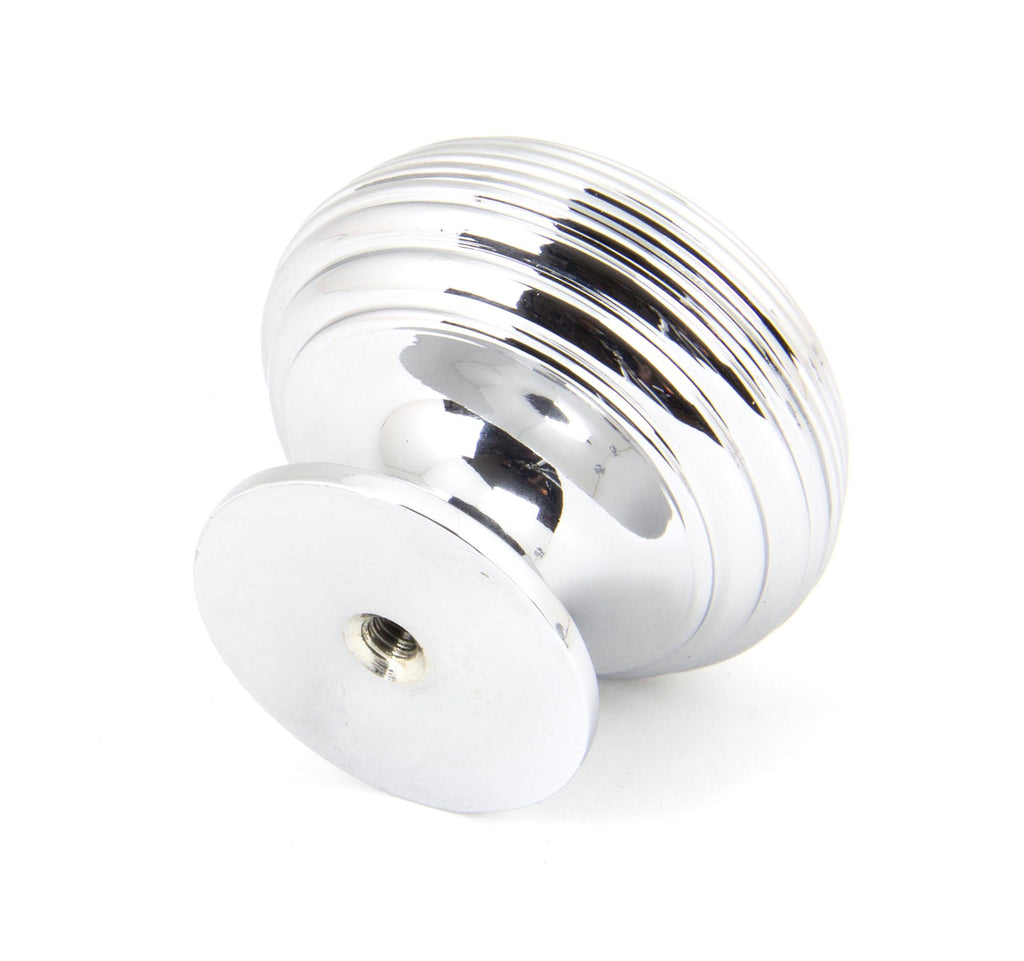 From The Anvil's Polished Chrome Beehive Cabinet Knob