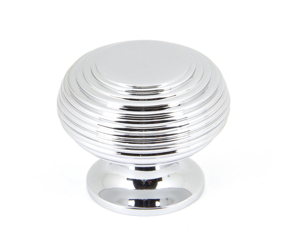 From The Anvil's Polished Chrome Beehive Cabinet Knob