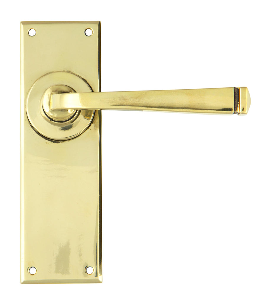 From The Anvil's Aged Brass Avon Lever Latch Set