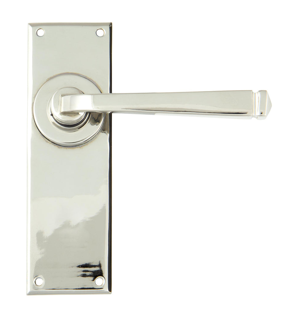 From The Anvil's Polished Nickel Avon Lever Latch Set