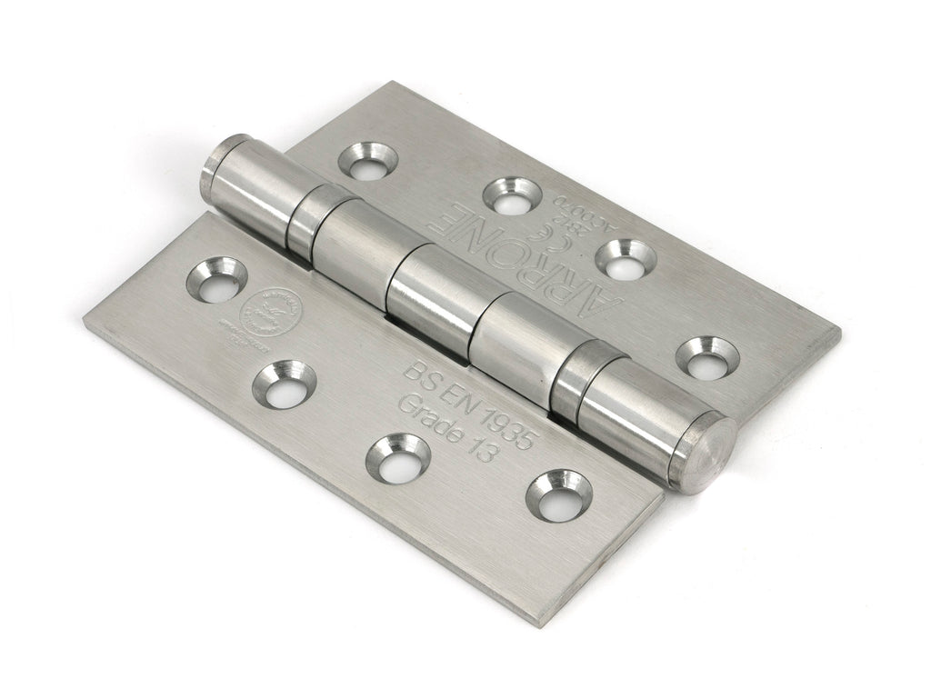 From The Anvil's Satin Stainless Steel Ball Bearing Butt Hinge (pair) SS