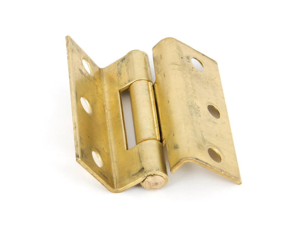 From The Anvil's  2 ½" Self-Coloured Brass Stormproof Hinge 1951 (pair)