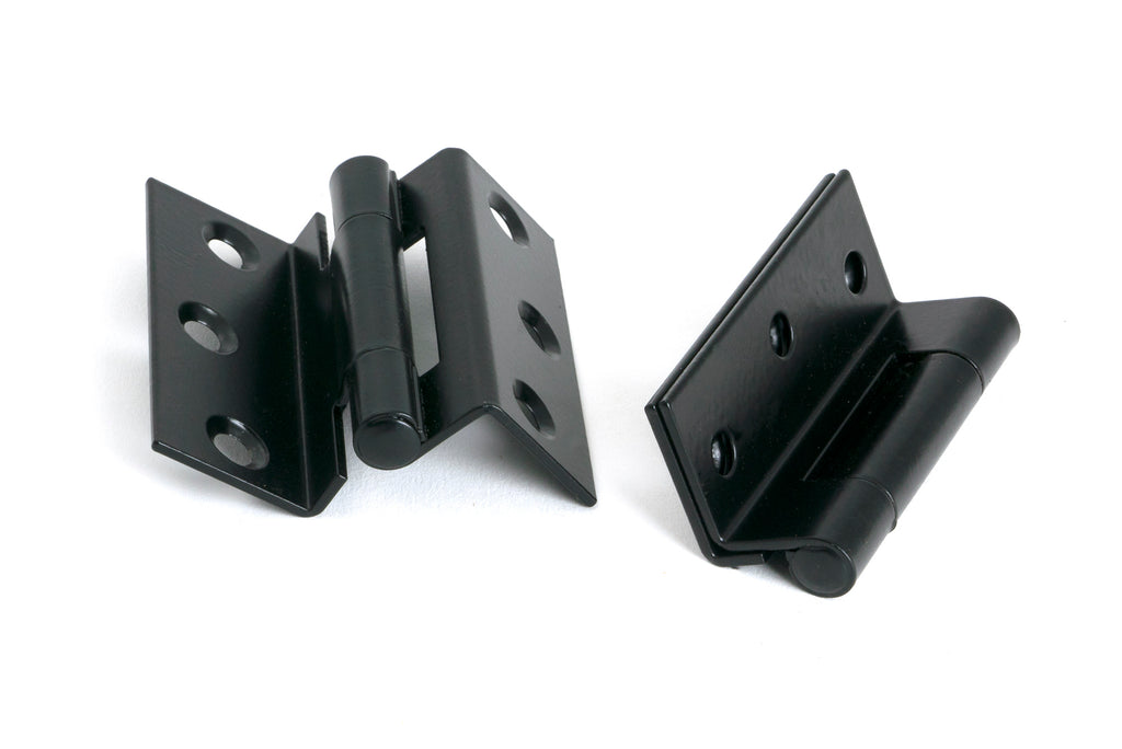 From The Anvil's Black 2 ½" Stormproof Hinge 1951 (pair)