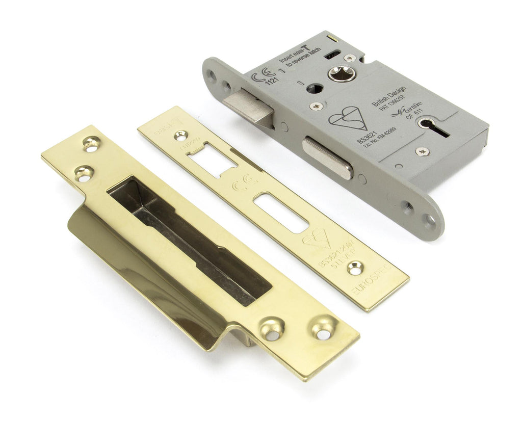 From The Anvil's PVD Brass 5 Lever Heavy Duty BS Sash Lock