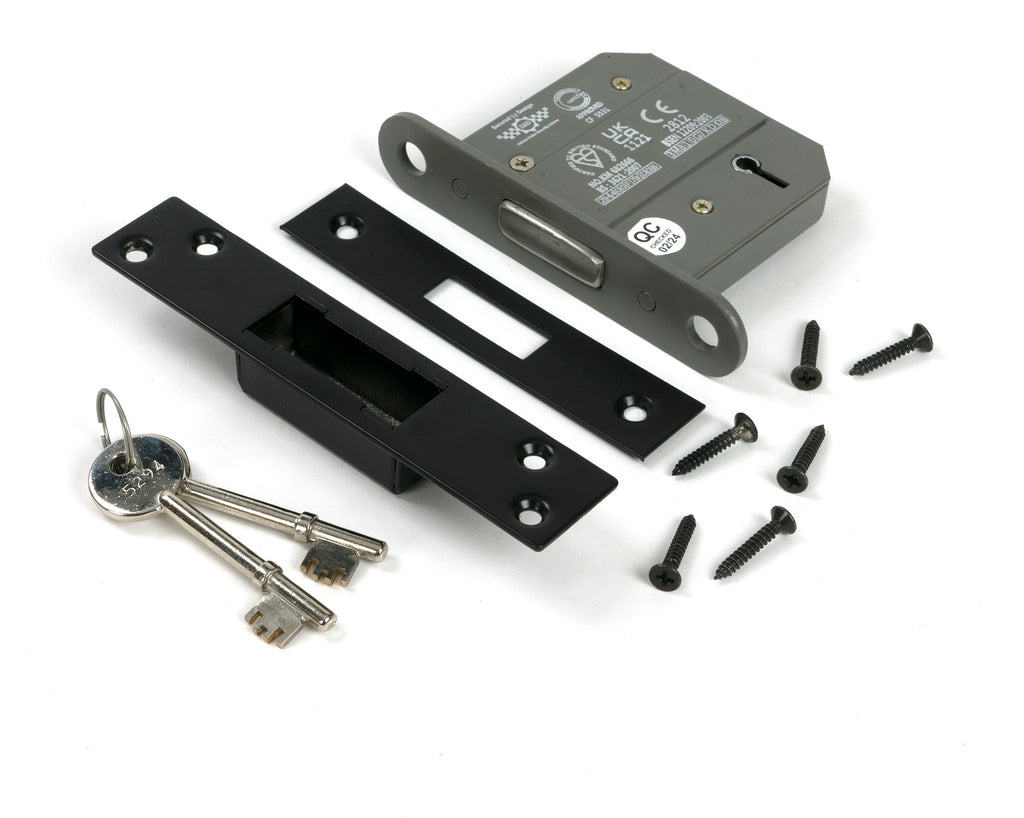 From The Anvil's Black BS 5 Lever Deadlock KA