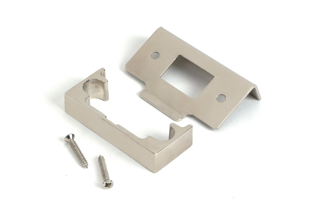 From The Anvil's Nickel  ½" Rebate Kit for Tubular Mortice Latch