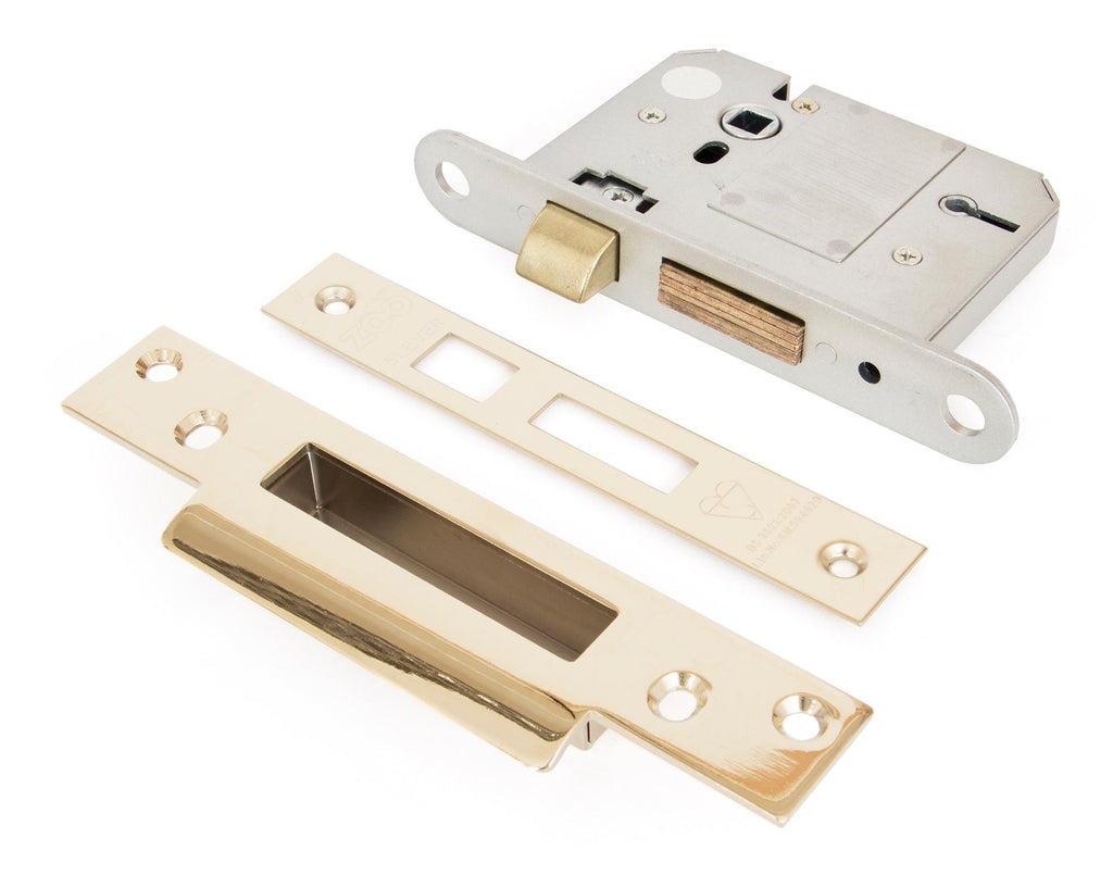 From The Anvil's PVD Brass 5 Lever BS Sash Lock