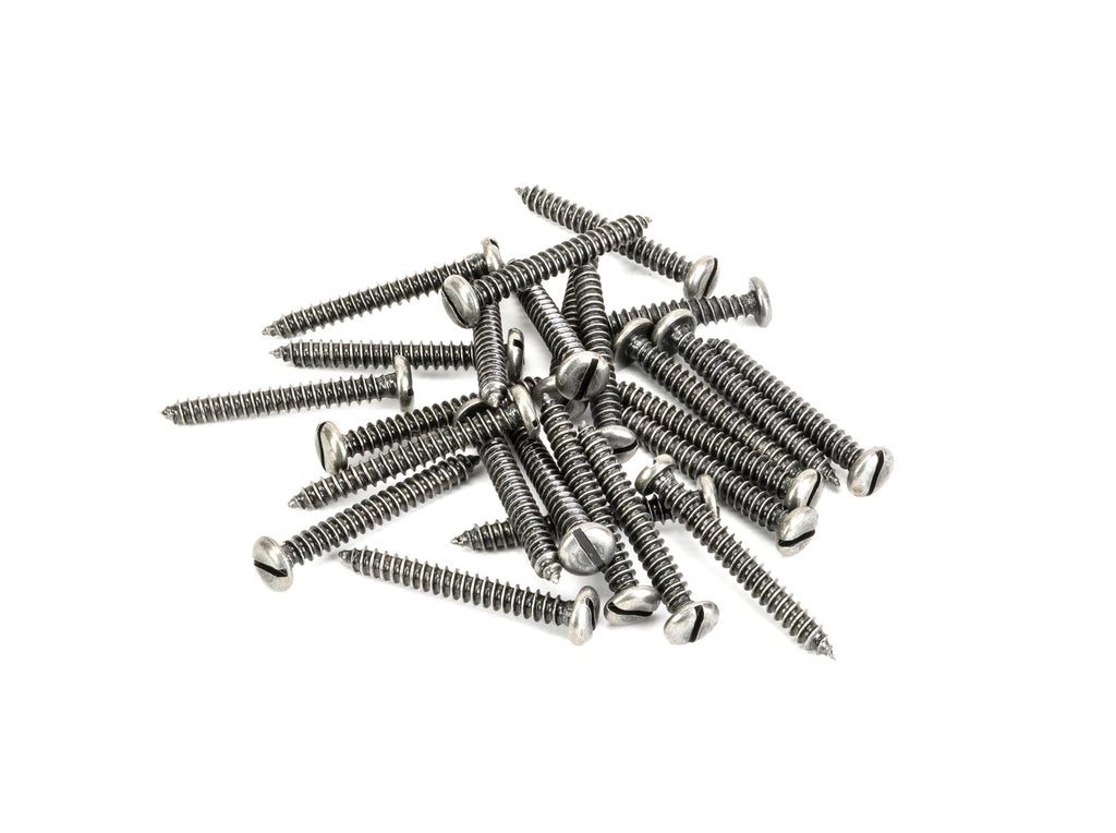 From The Anvil's Pewter Patina Round Head Screws (25)