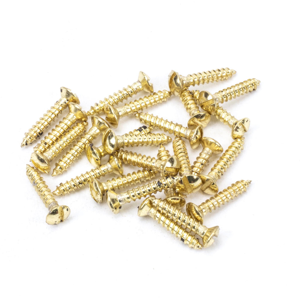 From The Anvil's Polished Brass Countersunk Raised Head Screws (25)