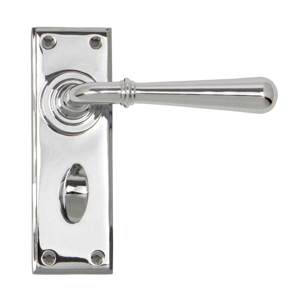 From The Anvil's Polished Chrome Newbury Lever Bathroom Set