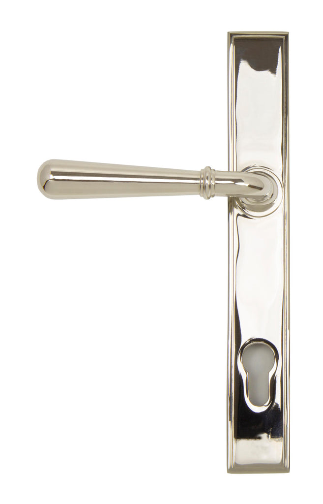 From The Anvil's Polished Nickel Newbury Slimline Lever Espag. Lock Set