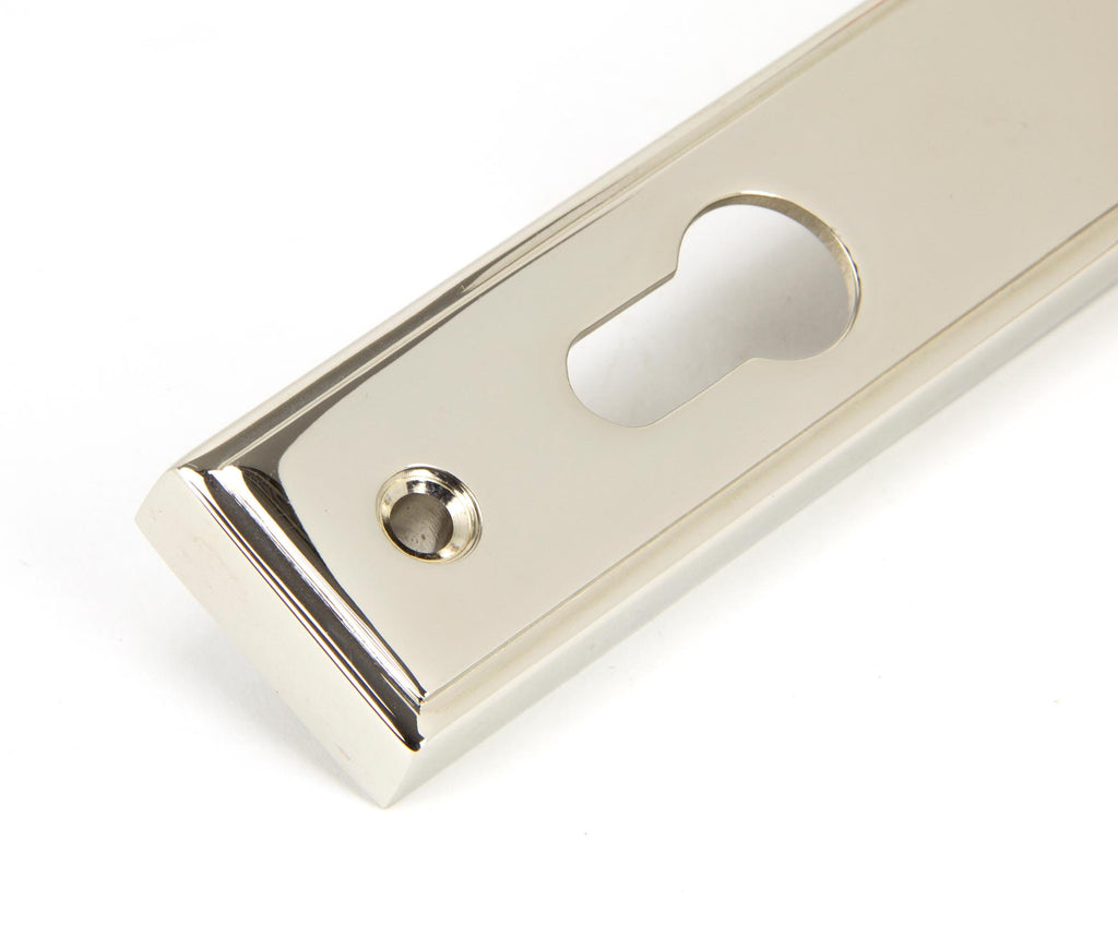 From The Anvil's Polished Nickel Newbury Slimline Lever Espag. Lock Set