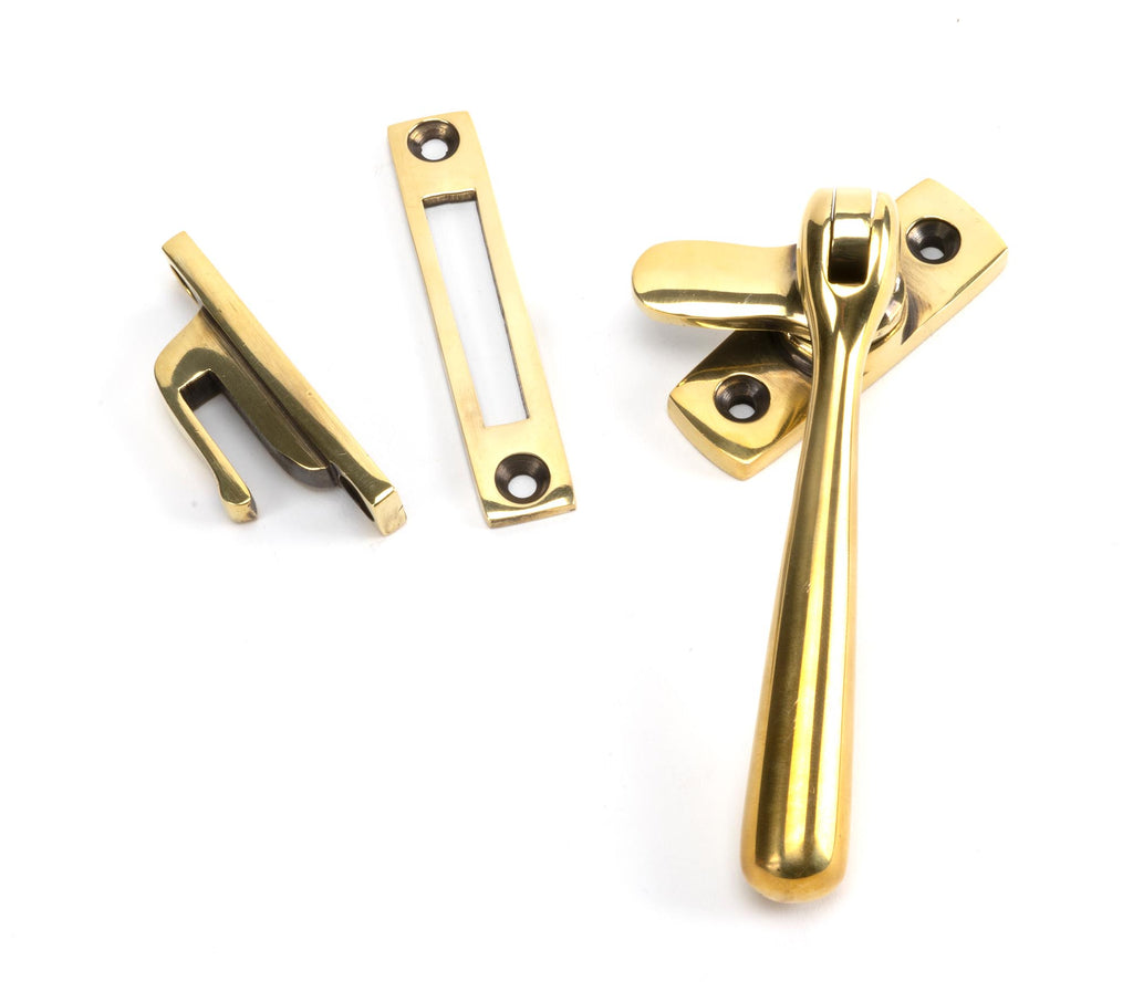 From The Anvil's Aged Brass Locking Newbury Fastener